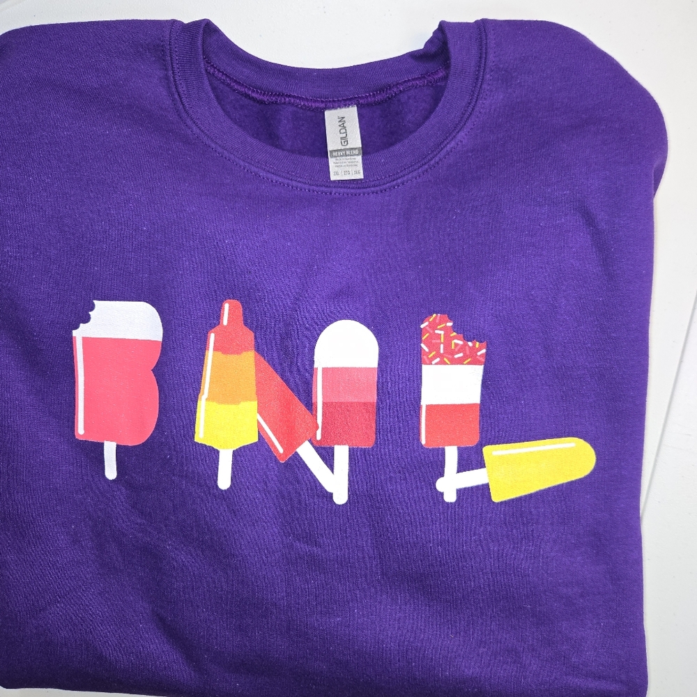 Bare Naked Ladies Gildan Purple Popsicle Graphic Shirt*New - Picture 3 of 4